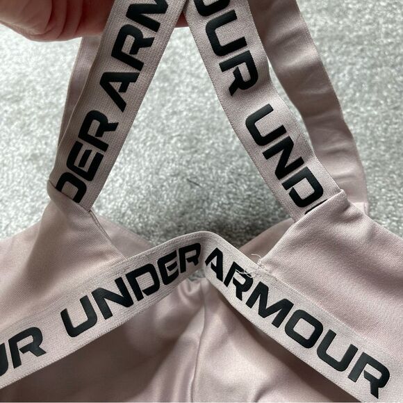 Under Armour Women's Small Pink Sports Bra Padded Cross Back - Picture 4 of 7